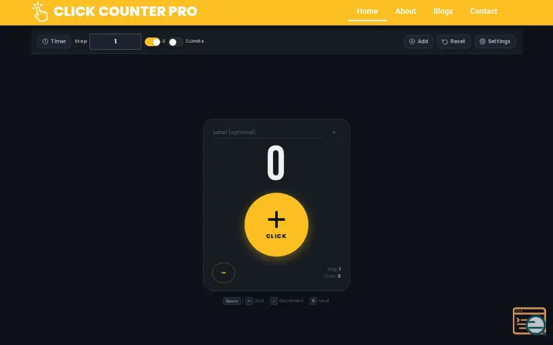 Screenshot of CLICK COUNTER PRO