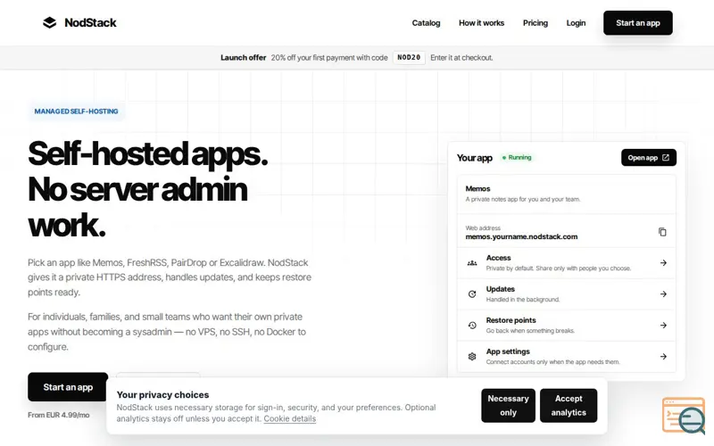 Screenshot of NodeStack