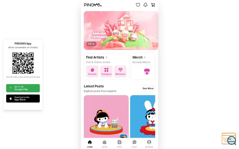 Screenshot of PINGVAS