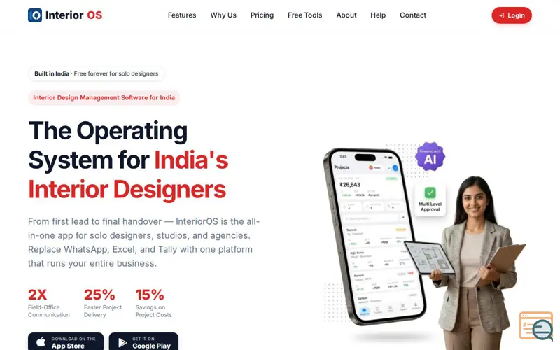 Screenshot of InteriorOS