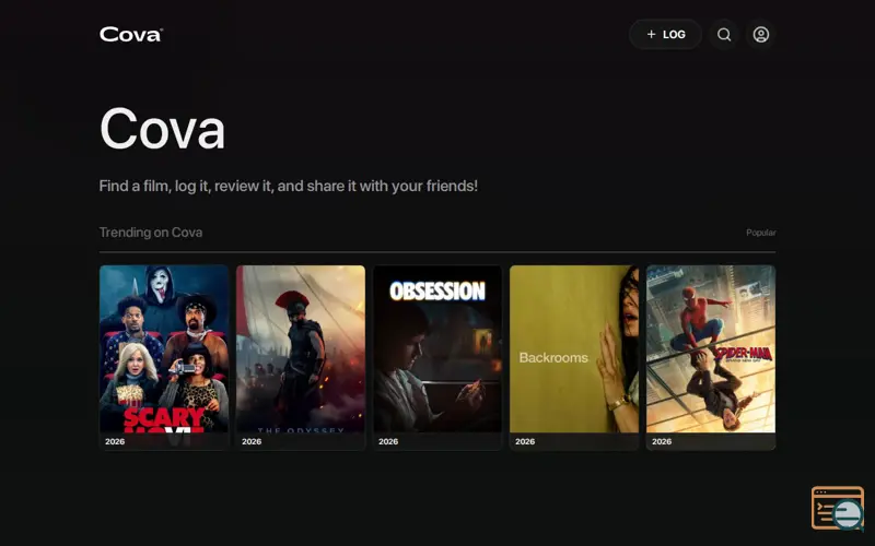 Screenshot of Cova