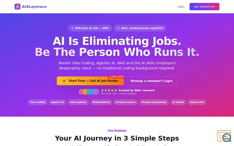 Screenshot of AI4Laymans