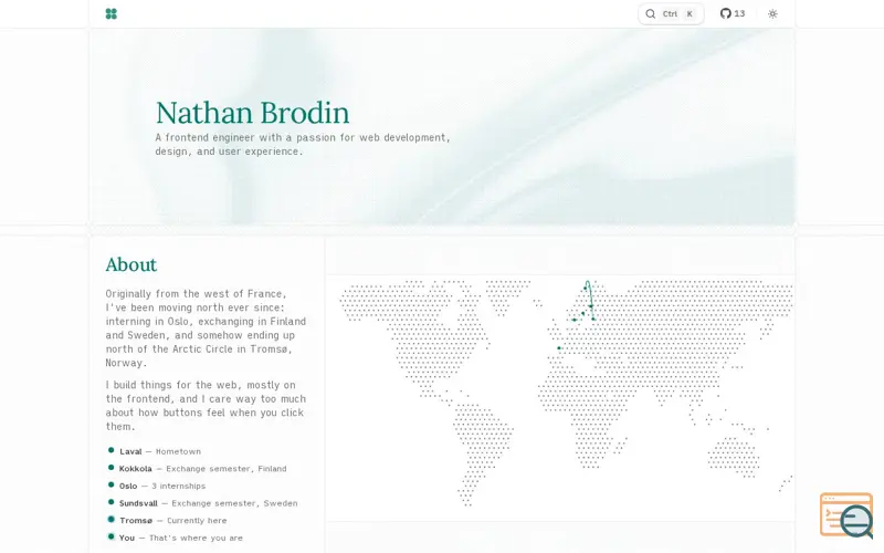 Screenshot of Portfolio