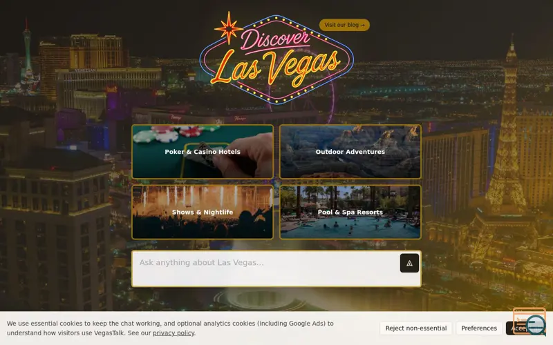 Screenshot of VegasTalk