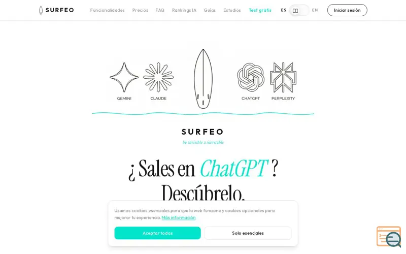 Screenshot of Surfeo, a launch using Inngest