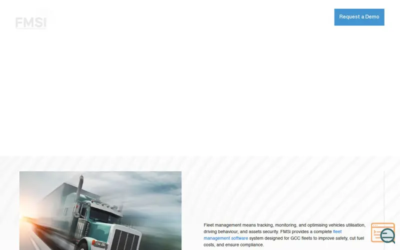 Screenshot of Fleet Management Systems International