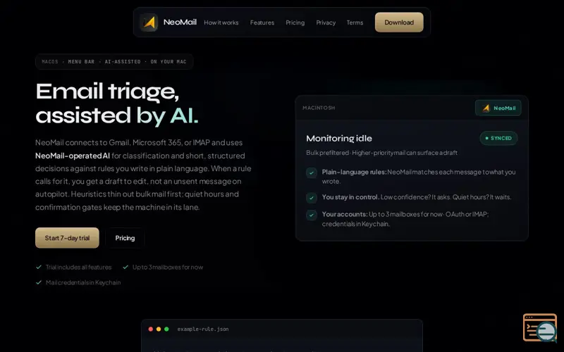 Screenshot of NeoMail