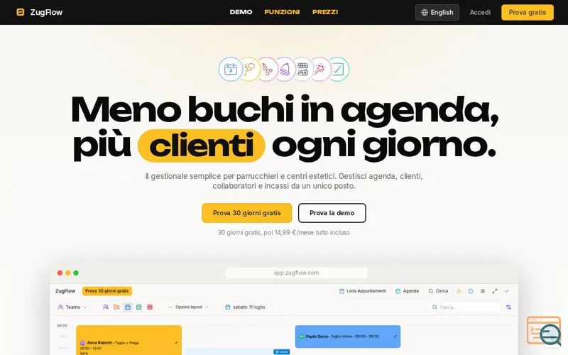 Screenshot of ZugFlow