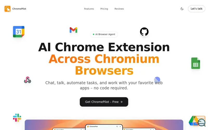 Screenshot of ChromePilot