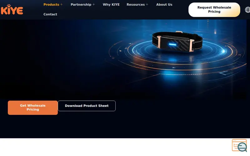 Screenshot of KIYE Connected Care, a launch using ElementsKit
