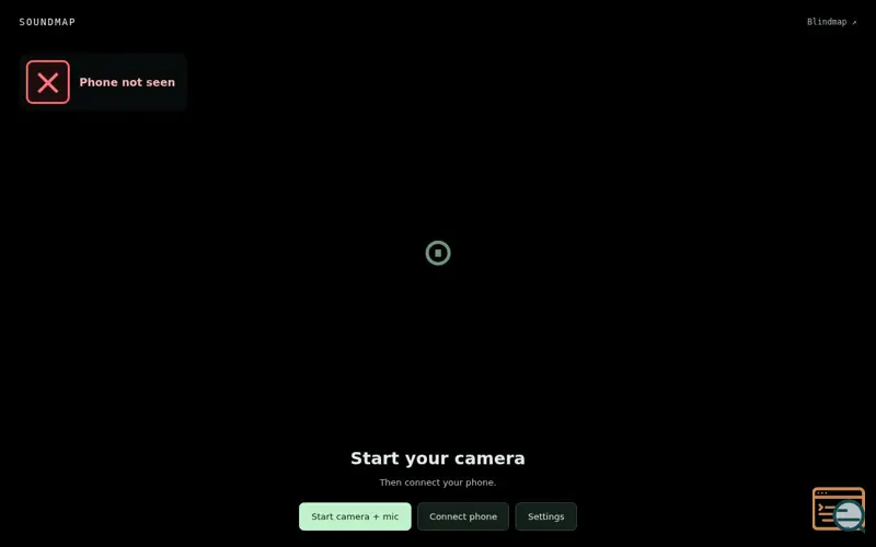 Screenshot of See Sounds on Your Webcam, a launch using QR Code Generator (Nayuki)