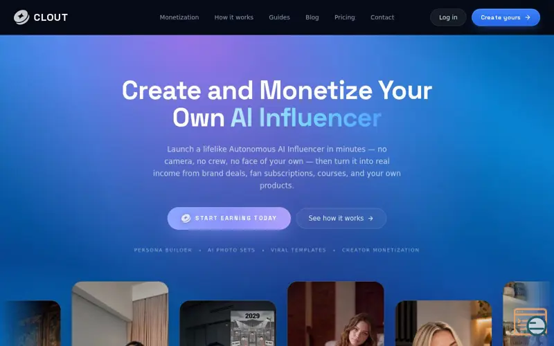 Screenshot of Clout AI