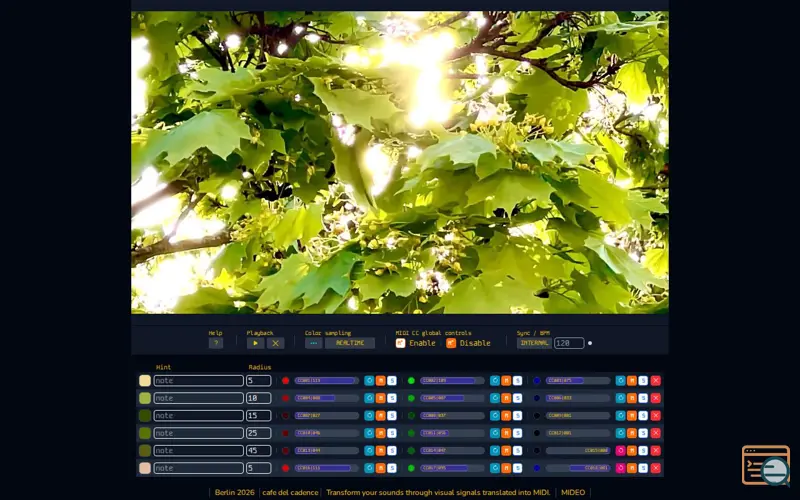Screenshot of Mideo