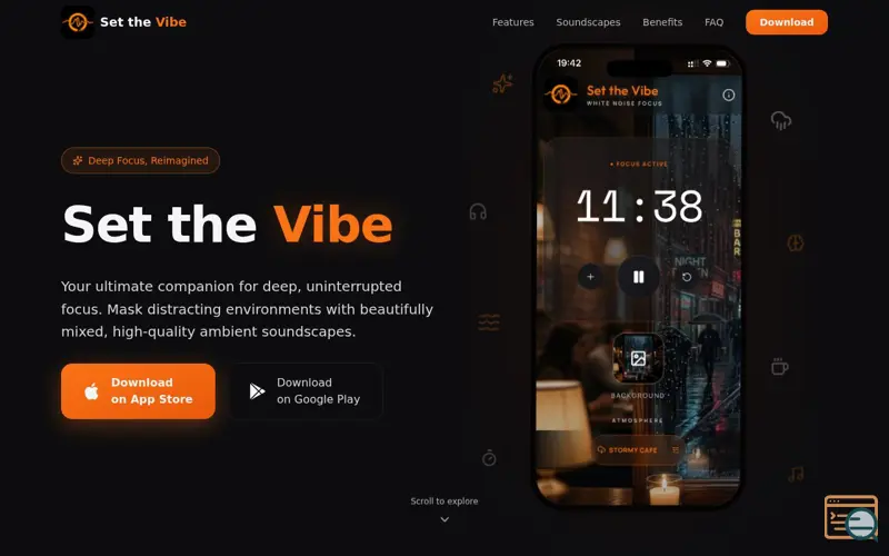 Screenshot of Set the Vibe