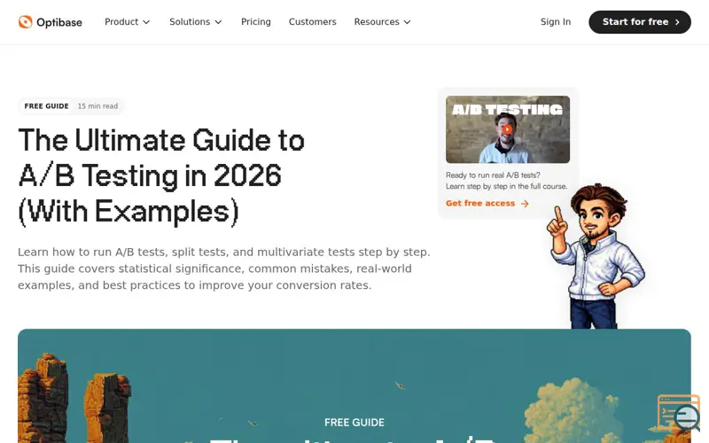 Screenshot of The Ultimate Blueprint to A/B Testing, a launch using Memberstack