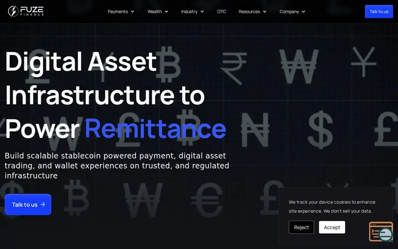 Screenshot of Fuze Finance