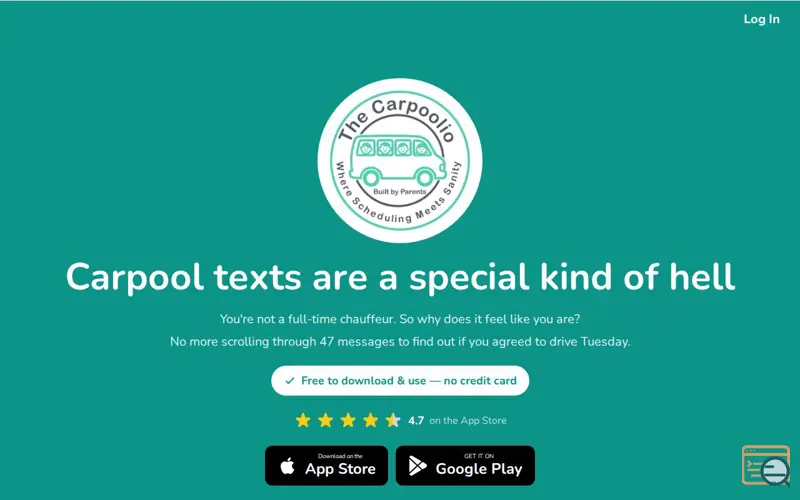 Screenshot of Carpoolio