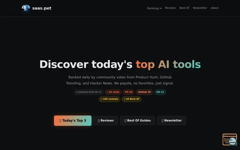 Screenshot of saas.pet