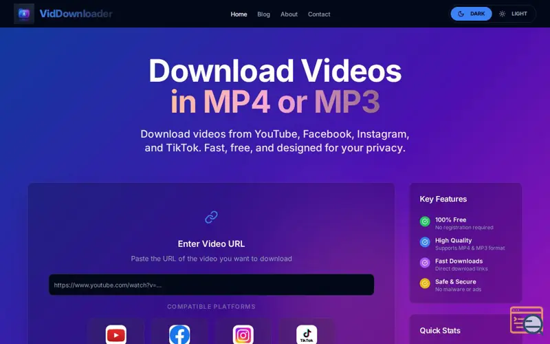 Screenshot of VidDownloader