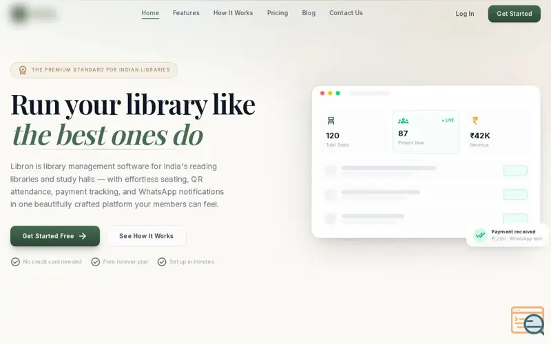 Screenshot of Libron