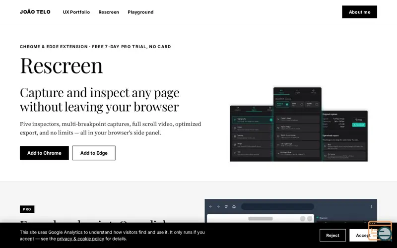 Screenshot of Rescreen