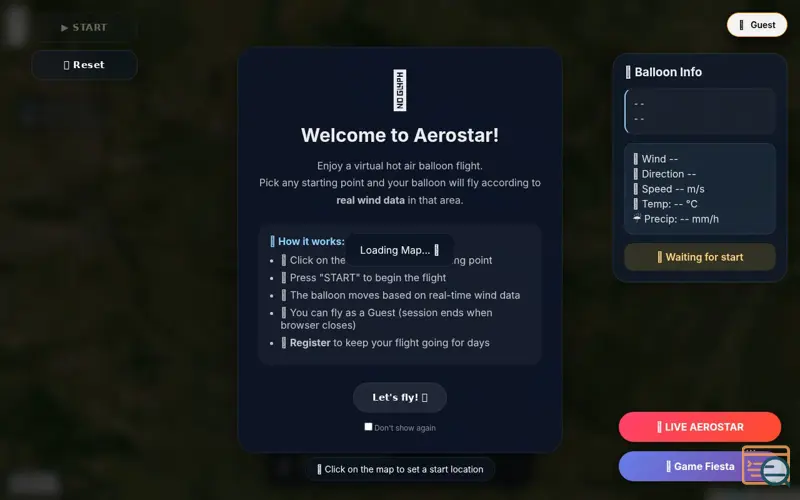 Screenshot of aerost.art