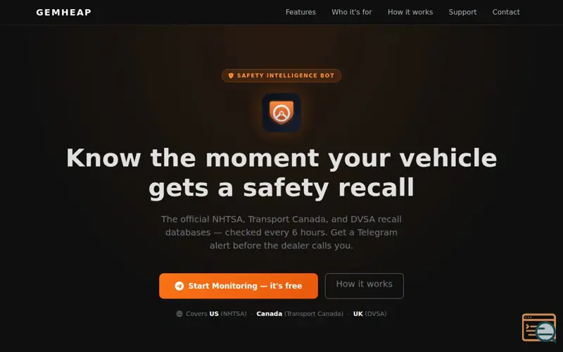 Screenshot of Gemheap