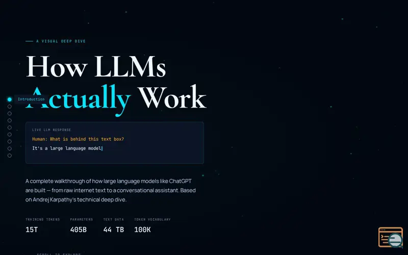 Screenshot of How LLMs Work