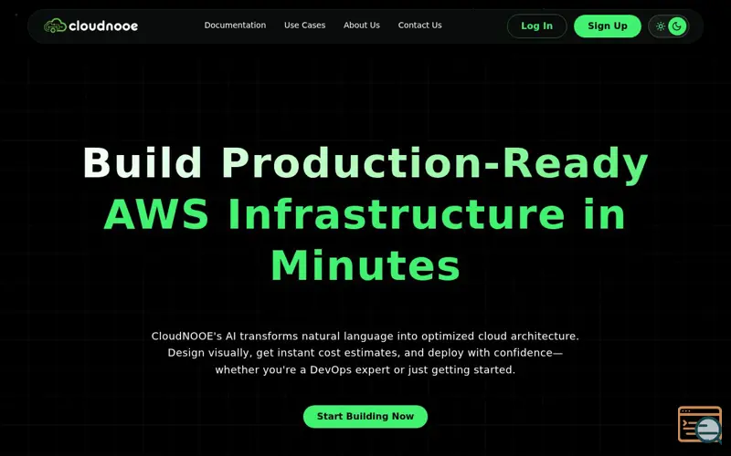 Screenshot of CloudNOOE