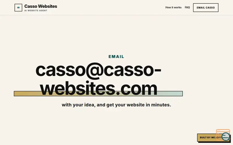 Screenshot of Casso Websites