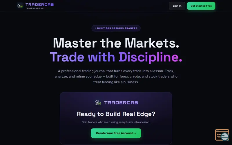 Screenshot of TraderCab