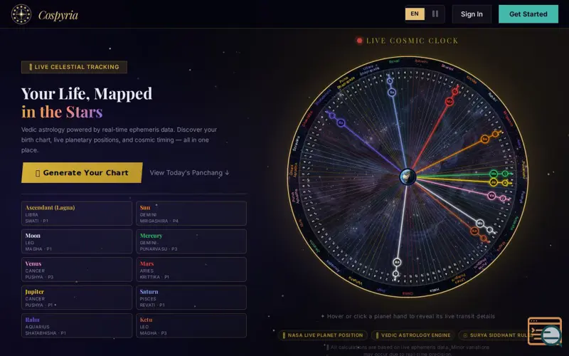 Screenshot of Cospyria