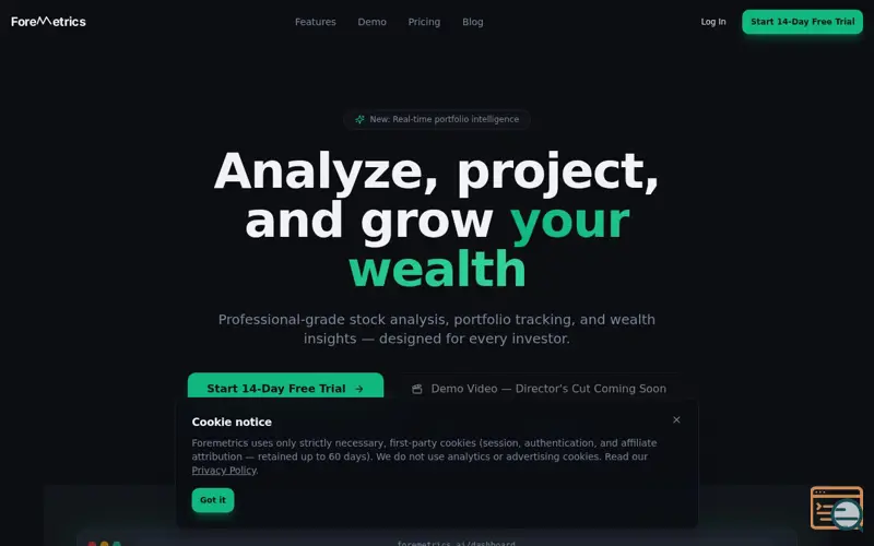 Screenshot of Foremetrics