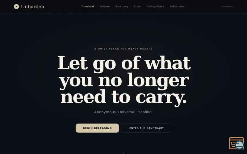 Screenshot of Unburden