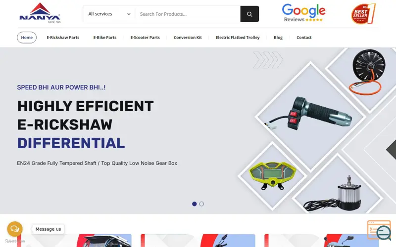Screenshot of E Rickshaw Spare Parts