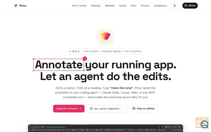 Screenshot of Pinta