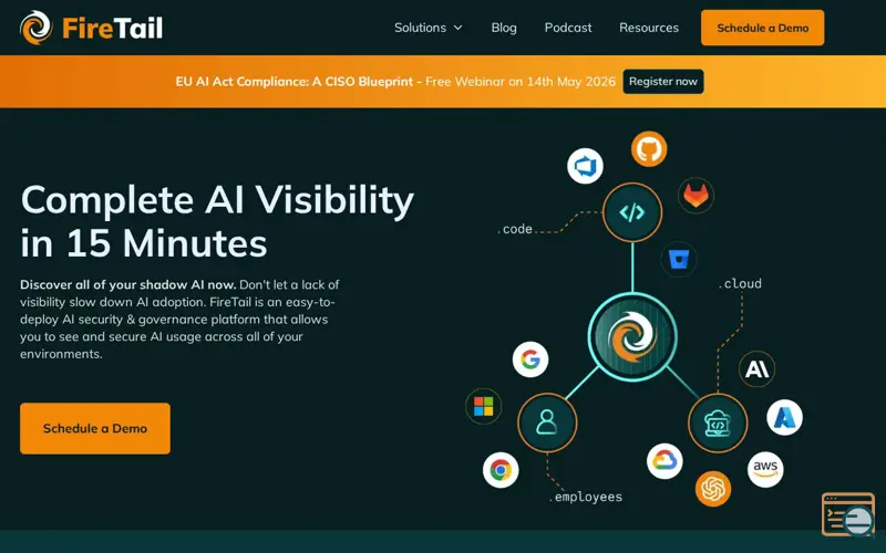 Screenshot of FireTail