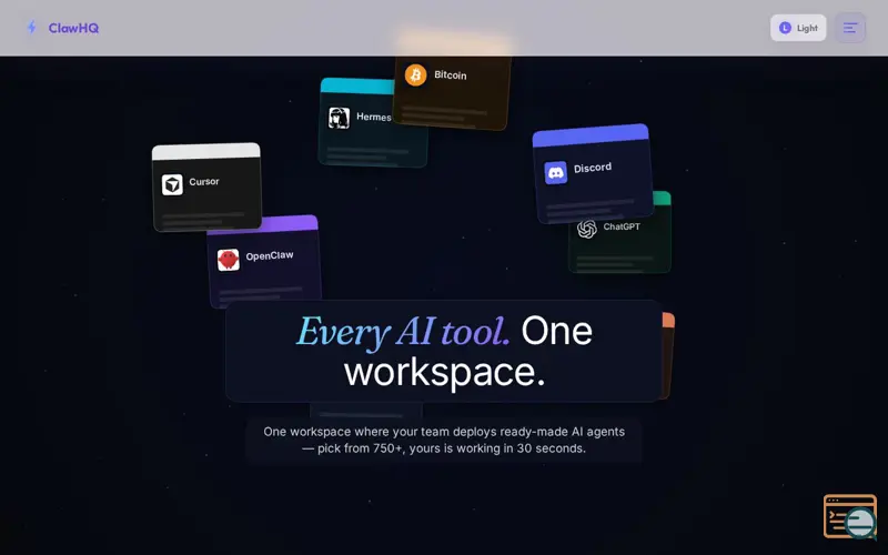 Screenshot of ClawHQ