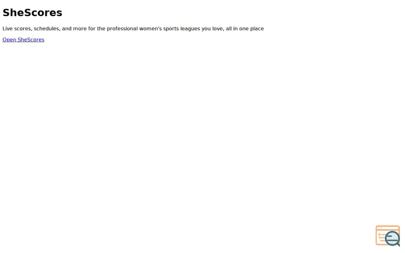 Screenshot of SheScores — Live Scores for Women's Sports