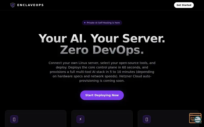 Screenshot of EnclaveOps