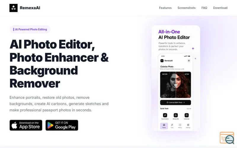 Screenshot of RemexaAI: Photo Editor, Maker