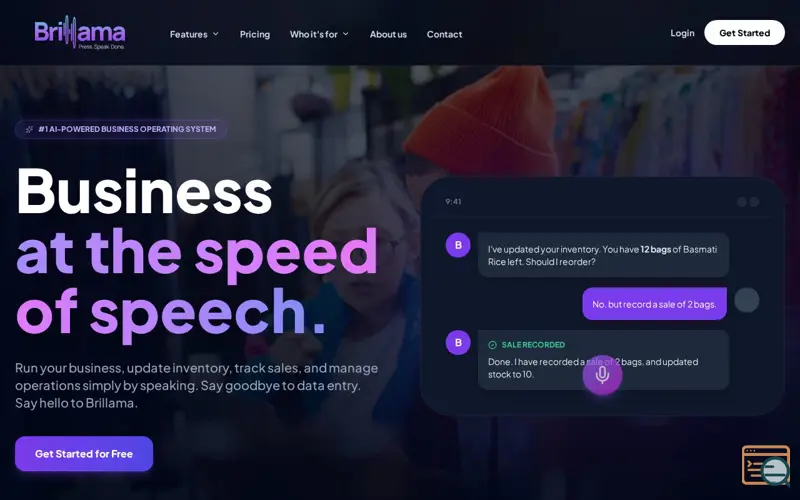 Screenshot of Brillama