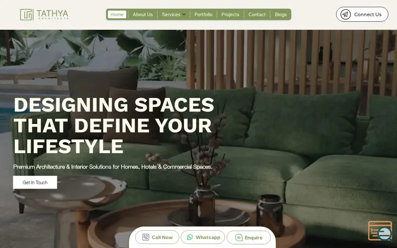 Screenshot of Tathya Architects