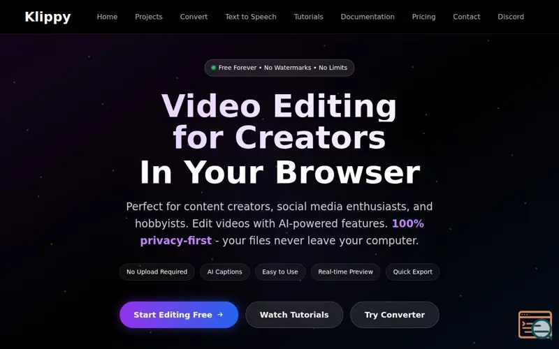 Screenshot of Klippy
