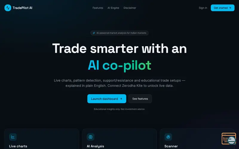 Screenshot of TradePilot AI