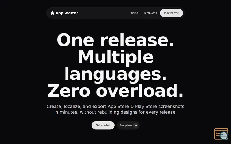 Screenshot of AppShotter