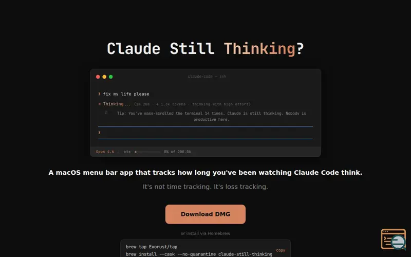 Screenshot of Claude Still Thinking?