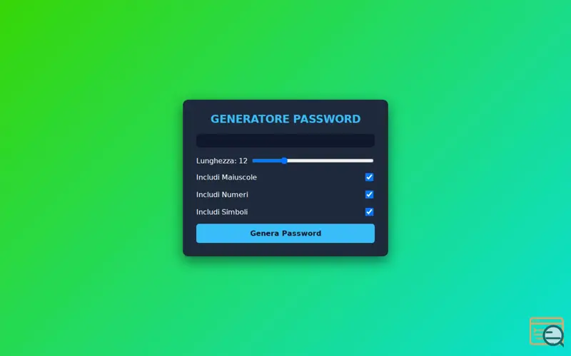 Screenshot of Password Generator