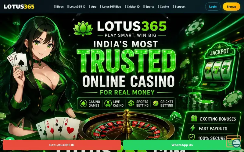 Screenshot of lotus365