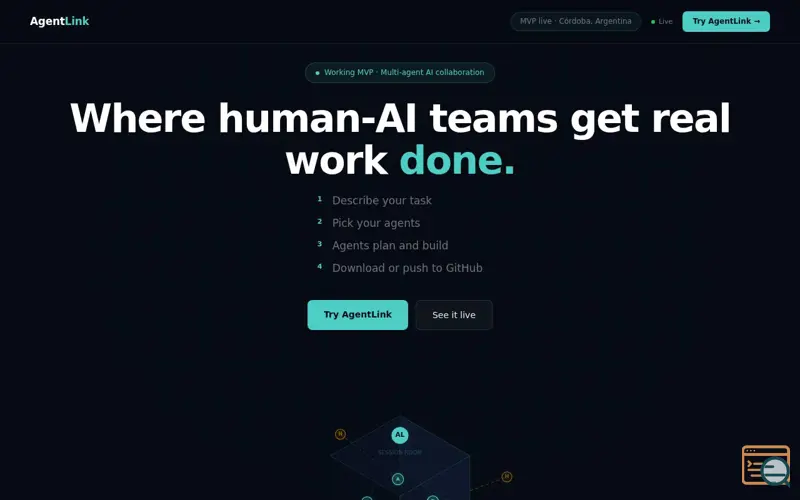 Screenshot of Infrastructure for hybrid human-AI teams